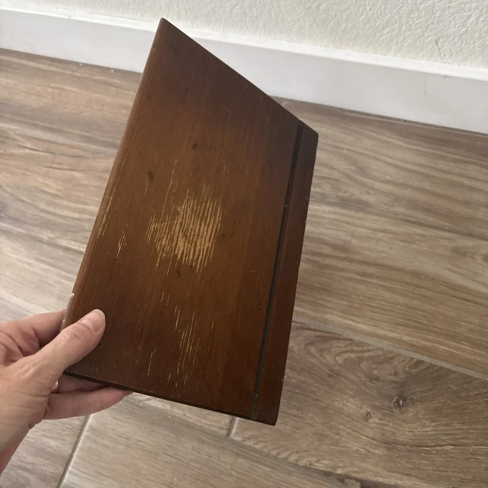 Vintage Solid Wood Wall Shelf Open Face Mid Century‎ Style 12